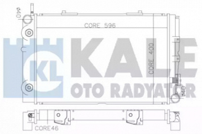 KALE OTO RADYATOR 370200 -  Радиатор, охлаждение двигателя